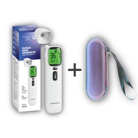 IEA Medical digitales Fieberthermometer AOJ-20A inklusive rosa Aufbewahrungstasche