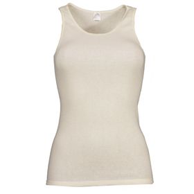 wobera ANGORA leichtes Damenunterhemd ohne Arm und 20% Angora
