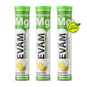 EVÄM Magnesium Brausetabletten - 3er Pack