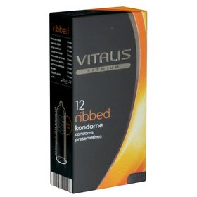 Vitalis PREMIUM *Ribbed* Kondome mit Rippen für ein stimulierendes Erlebnis