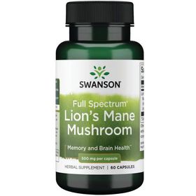 SWANSON Löwenmähne-Pilz 500 mg 60 Kapseln