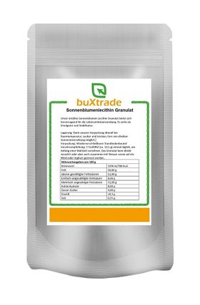 buXtrade Sonnenblumenlecithin Granulat