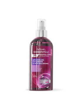 Gerovital Mizellenwasser mit Aktivkohle & Hyaluron – Reinigung, Detox & Feuchtigkeit, 150 ml