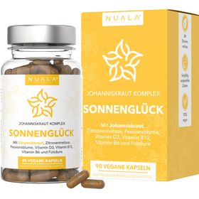 Nuala Naturals® SONNENGLÜCK Johanniskraut Komplex mit Zitronenmelisse & Passionsblume