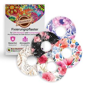 Diasticker® Freestyle Libre 3 / 3 Plus Fixiertapes "Mix-Paket Flowers"