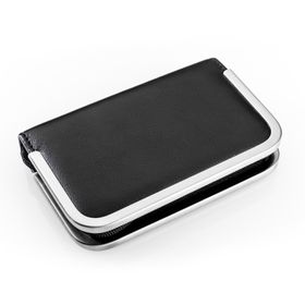 REMOS Etui "Tara", echtes Leder, schwarz, leer