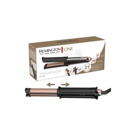 REMINGTON Glätteisen & Lockenstab Haarglätter ONE Straight & Curl Styler S6077