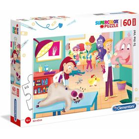 clementoni Tierarzt-Puzzle maxi 60 Teile