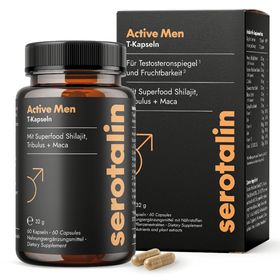 serotalin Active Men T-Kapseln | Testosteron Booster für Männer | Maca hochdosiert, Zink & Shilajit