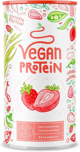 Vegan Protein - ERDBEERE - Pflanzliches Proteinpulver