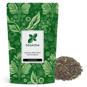 tea4me Lady Grey-Blue Flower Schwarztee mit Bergamotte-Geschmack