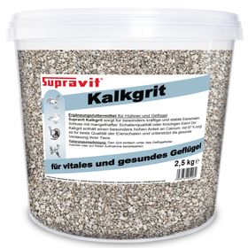 Supravit Kalkgrit für Hühner 2,5kg - Futterkalk - hoher Anteil an Calcium für Starke Eierschalen
