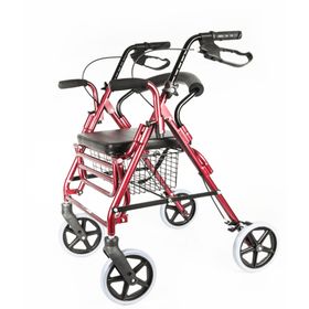 Rollator mit Fußstütze