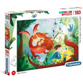 clementoni Puzzle Drache und Ritter 180 Teile