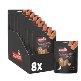 Rosewood Salmon Fillet Strips Large – Weicher Hundesnack mit 97Â % Lachs, proteinreich und fettarm,