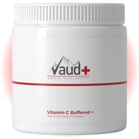 Vaud® Vitamin C Pulver | Gepuffertes Vitamin C mit Calcium Ascorbat für empfindlichen Magen | 200 g