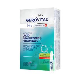 Gerovital-Ampullen mit Hyaluronsäure 2 % und Vitamin C