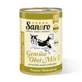 Sanoro - BIO Gemüse-Obst-Mix 3 mit Bio-Kartoffeln und Bio-Karotte