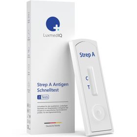 LuxmedIQ Streptokokken A Schnelltest - Strep A Test mit Rachenabstrich - Selbsttest für Zuhause