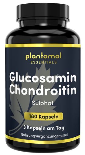 plantomol® Essentials - Glucosamin Chondroitin Kapseln - Glucosamin 1500mg & Chondroitin 1200mg /Tag