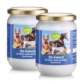 Sanct Bernhard tierlieb Bio-Natives Kokosöl für Pferde, Hunde und Katzen
