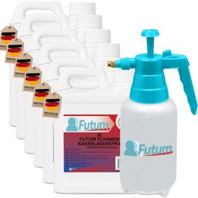 FUTUM 6x2L Schaben- / Kakerlakenspray + 2L Sprüher