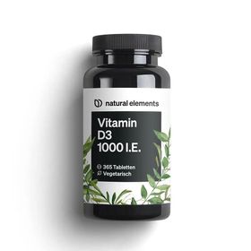 natural elements Vitamin D3 1000 I.E.