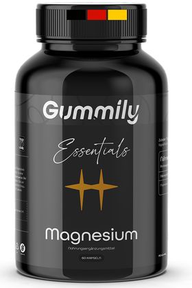 Gummily® Maca Schwarz Kapseln mit  Ashwagandha, Ginseng, Shilajit Extrakt