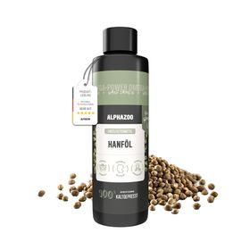 alphazoo Premium Hanföl 250ml I Hunde