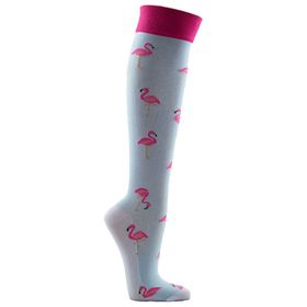 Xunt Strumpf Gerti Plus Blau Flamingos
