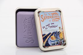 La Savonnerie de Nyons - Metallbox mit Seife "Lavendelfeld"