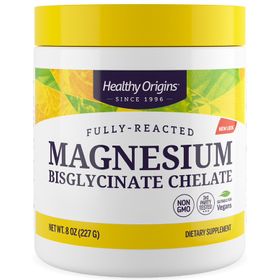 Healthy Origins, Fully-Reacted Magnesium Bisglycinate Chelate Pulver,