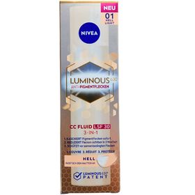 NIVEA Luminous630 Anti Pigmentflecken CC Fluid LSF 30 Hell