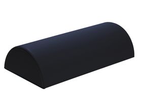 Kübler Sport® Halbrolle - Lagerungshilfe, Schwarz, 50 x 18 x 9 cm