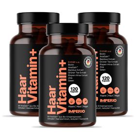 IMPERIO® Haarvitamin+ fördert Haarwachstum, reduziert Haarausfall, stärkt Haare, Haut und Nägel