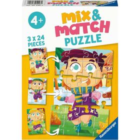 ravensburger Puzzle Mix&Match: Buntes Kleid 3x24 Teile