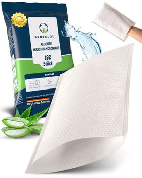 Sensalou Waschhandschuh Feucht für Erwachsene