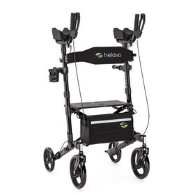 Helavo Arthritis Rollator faltbar Stand Up Gehhilfe mit Armlehnen und Sitzfläche