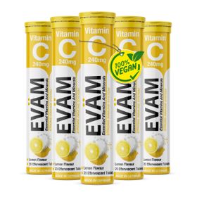 EVÄM Vitamin C Brausetabletten - 5er Pack