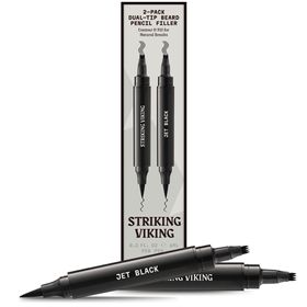Striking Viking Bartauffüllstift - Doppelspitze - Jet Schwarz