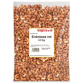 Supravit Erdnüsse rot mit Haut - Top Erdnusskerne Vogelfutter Wildvogelfutter Fettfutter