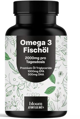 Bloom Naturals Omega 3 Fischöl Kapseln