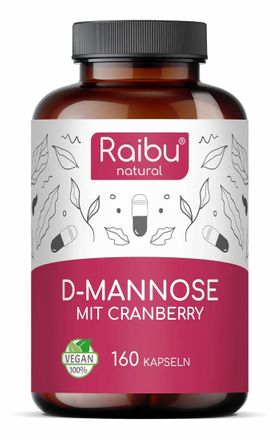 D-Mannose Cranberry Kapseln Hochdosiert - RAIBU