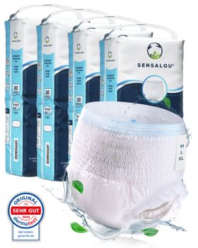 Sensalou Pants Super für Erwachsene - Größe L Schutzhose Inkontinenzhose 120 Stück