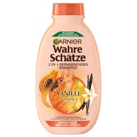 Wahre Schätze 2-in-1 Reparatur-Shampoo – Vanille & Papaya
