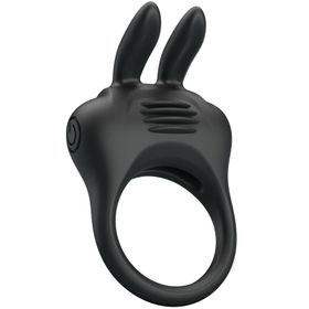 Pretty Love Davion Penisring mit Rabbit Vibrator schwarz