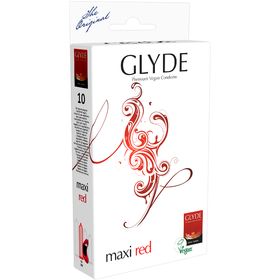 Glyde Ultra *Maxi Red* rote XL-Kondome, zertifiziert mit der Vegan-Blume