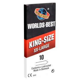 Worlds Best *King Size XX-Large* extra große Kondome mit geformtem Ende