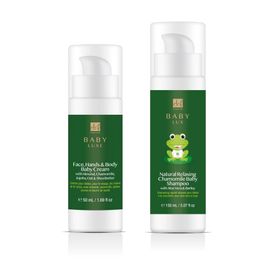 Dr Botanicals Baby Lux Kollektion Blasenbad und Creme
