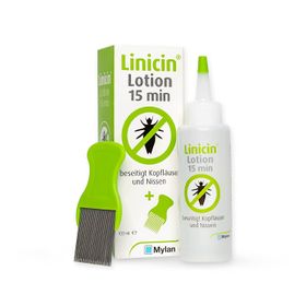 Linicin Lotion mit Läusekamm - Läusemittel zur Behandlung von Kopfläusen inkl. Läusekamm